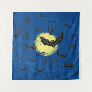 Wild Bat Swarm Tapestry