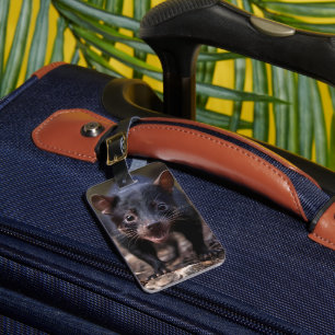 Wild Beginnings: The Young Tasmanian Devil Luggage Tag