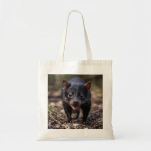 Wild Beginnings: The Young Tasmanian Devil Tote Bag