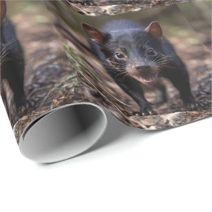 Wild Beginnings: The Young Tasmanian Devil Wrapping Paper