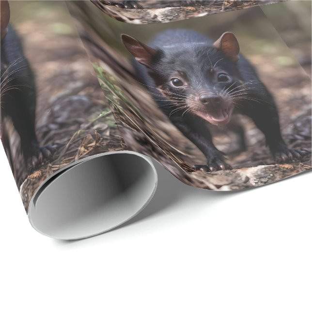 Wild Beginnings: The Young Tasmanian Devil Wrapping Paper (Roll Corner)