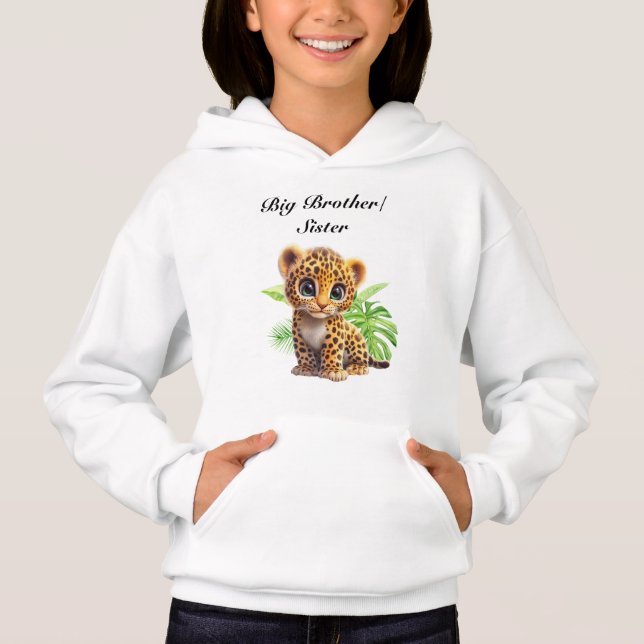 Wild Big Brother Sister Leopard Sweatshirt (Front)