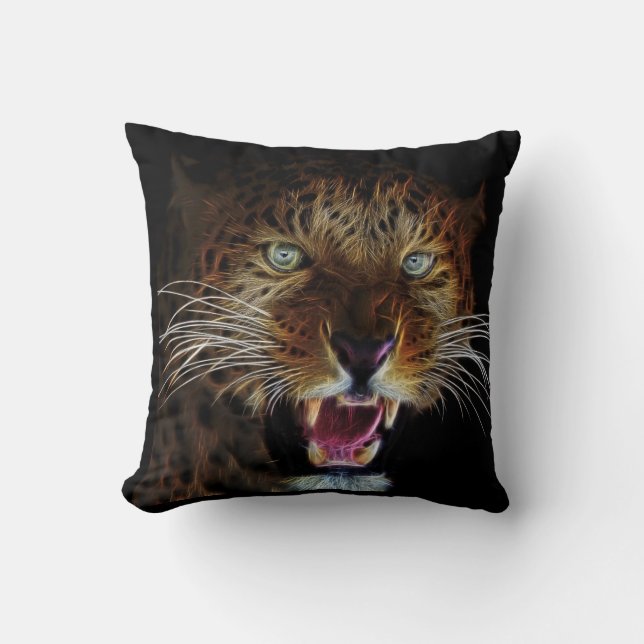 Wild Big Cats Cushion (Front)