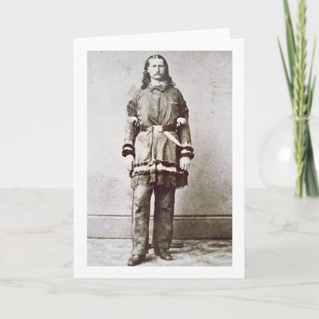 'Wild Bill' Hickok (1837-76) (b/w photo) Card (Front)