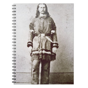 'Wild Bill' Hickok (1837-76) (b/w photo) Notebook