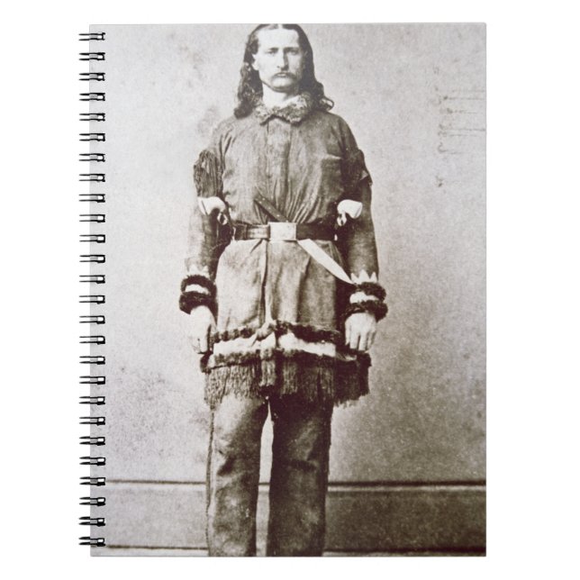 'Wild Bill' Hickok (1837-76) (b/w photo) Notebook (Front)