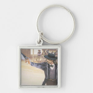 'Wild Bill' Hickok (1837-76) demonstrates his mark Key Ring