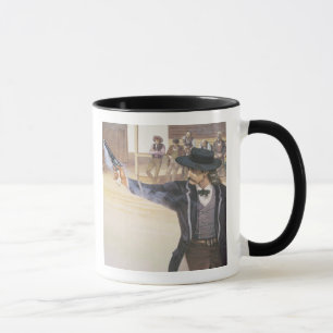 'Wild Bill' Hickok (1837-76) demonstrates his mark Mug