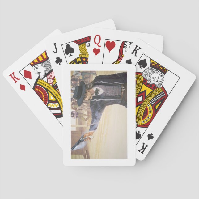 'Wild Bill' Hickok (1837-76) demonstrates his mark Playing Cards (Back)