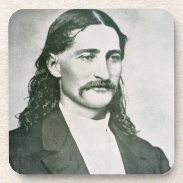 'Wild Bill' Hickok (b/w photo) Coaster (Front)