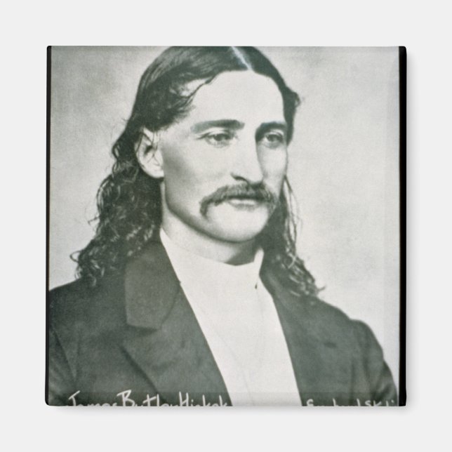 'Wild Bill' Hickok (b/w photo) Magnet (Front)
