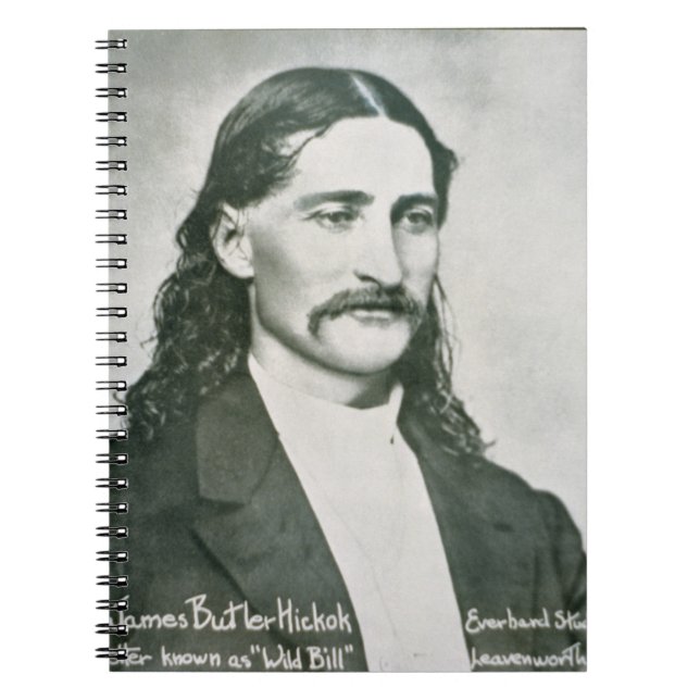 'Wild Bill' Hickok (b/w photo) Notebook (Front)