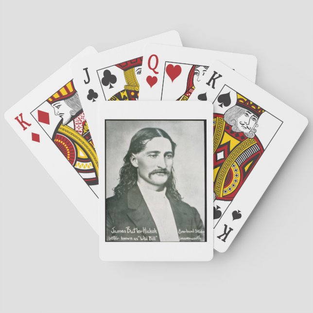 'Wild Bill' Hickok (b/w photo) Playing Cards (Back)