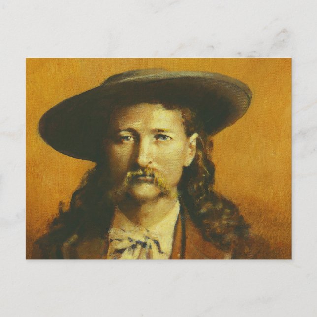 Wild Bill Hickok Illustration Postcard (Front)