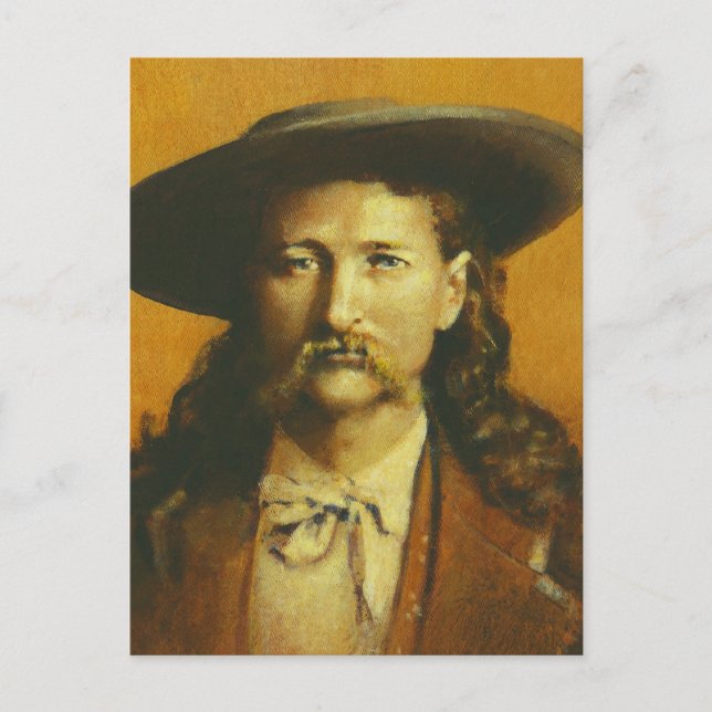 Wild Bill Hickok Illustration Postcard (Front)