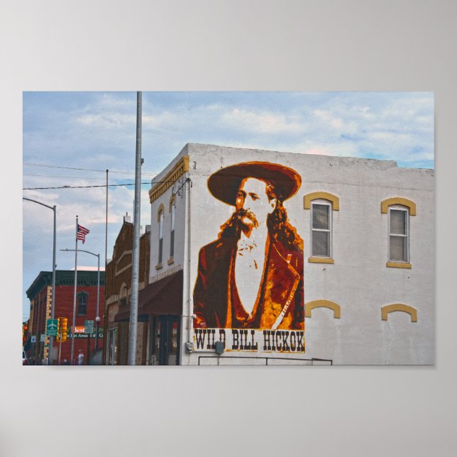 Wild Bill Hickok Mural, Abilene, Kansas Poster (Front)