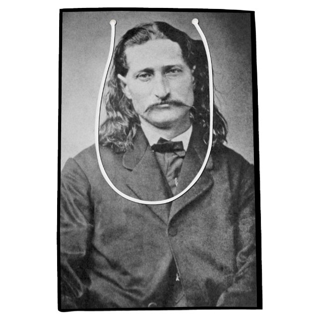 Wild Bill Hickok Old West Gunfighter & Marshal  Medium Gift Bag (Front)