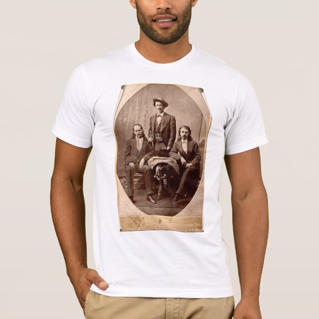 Wild Bill Hickok - Texas Jack - Buffalo Bill T-Shirt (Front)
