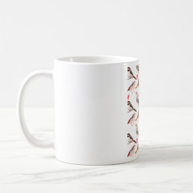 wild bird love coffee mug (Left)