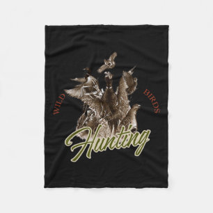 Wild Bird T Shirt Wildlife Hunting Fleece Blanket