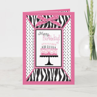 Wild Birthday Cake HP Card