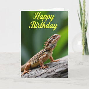 Wild Birthday Lizard Card