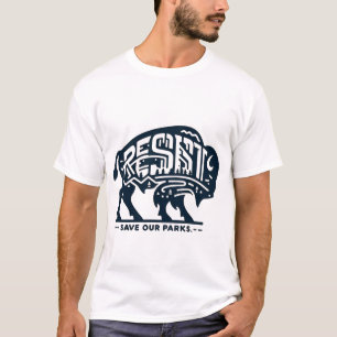 Wild Bison Protest – Save Our Parks Statement Tee