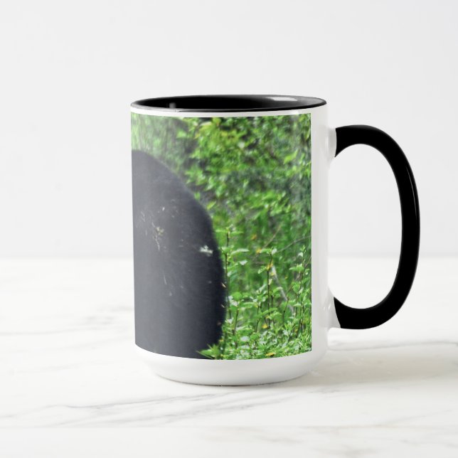 Wild Black Bear Walking in Grass 3 Mug (Right)