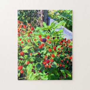 Wild Blackberry Patch Jigsaw Puzzle