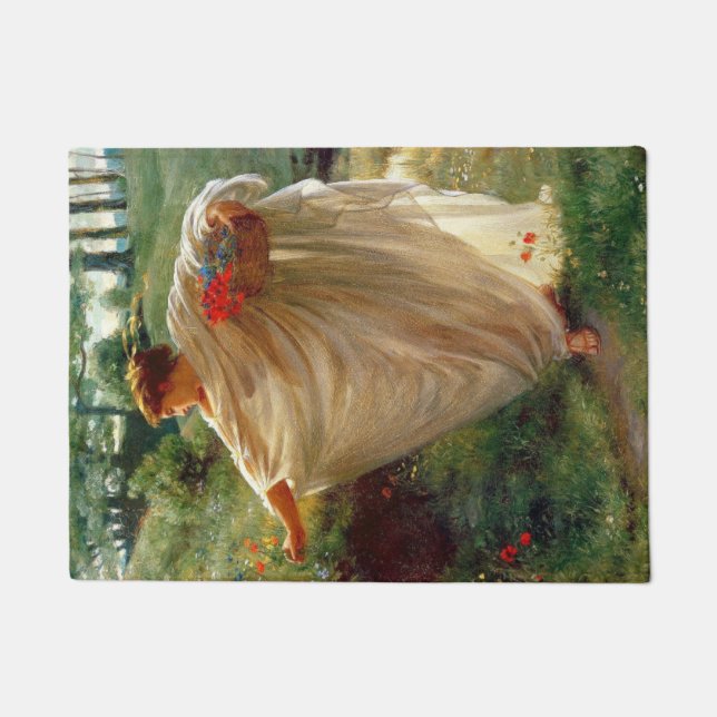 Wild Blossoms (by Edward Poynter) Doormat (Front)