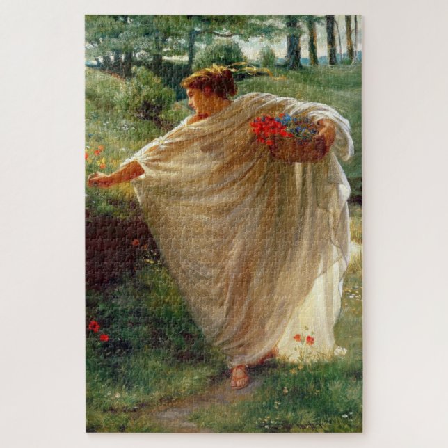 Wild Blossoms (by Edward Poynter) Jigsaw Puzzle (Vertical)