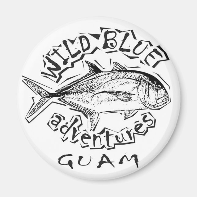 wild blue adventures logo MAGNET (Front)