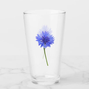 wild blue cornflower glass