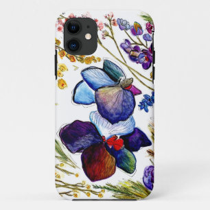 Wild Blue Orchid IPhone case