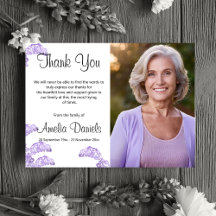 Wild Bluebell Funeral Thank You Cards
