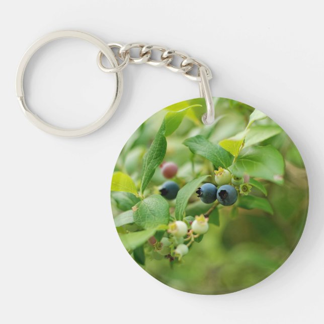 Wild Blueberries Key Ring (Front)
