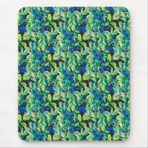wild blueberries mouse pad