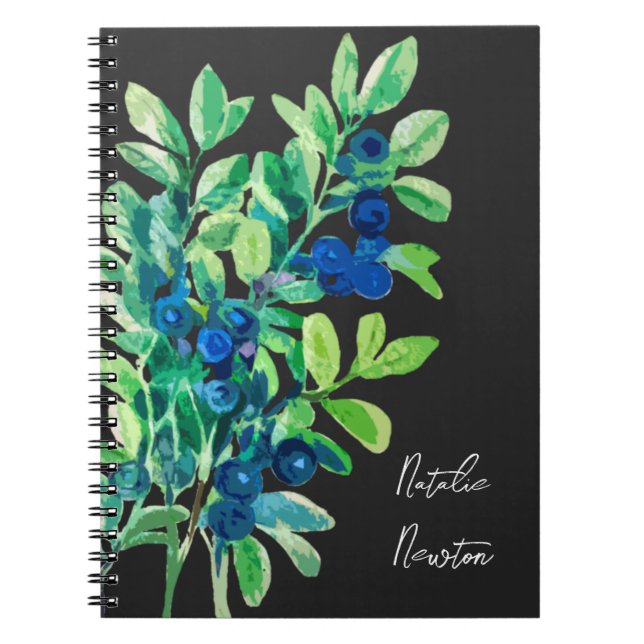 wild blueberries  notebook (Front)