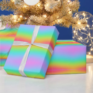Wild Blurred Rainbow Design Wrapping Paper