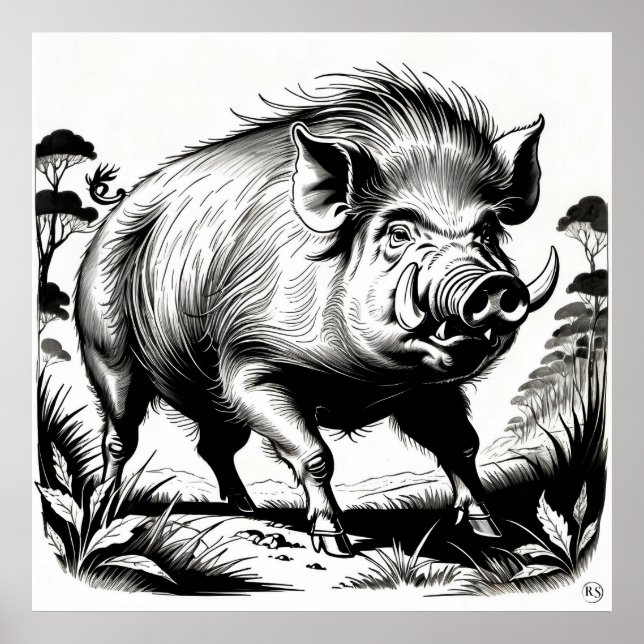 Wild Boar - Archival Print (Front)