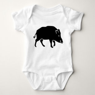 Wild boar baby bodysuit