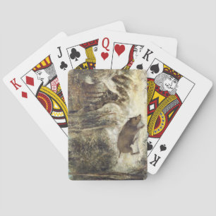 Wild Boar in the Snow, signed as Courbet (fake) Playing Cards