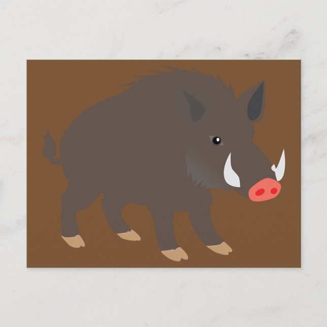 Wild Boar Postcard (Front)