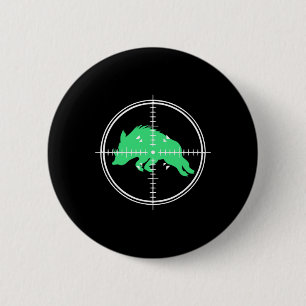 Wild Boar Shooting Target Hog Hunting For Hog Hunt 6 Cm Round Badge