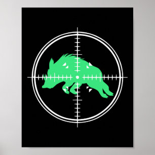 Wild Boar Shooting Target Hog Hunting For Hog Hunt Poster