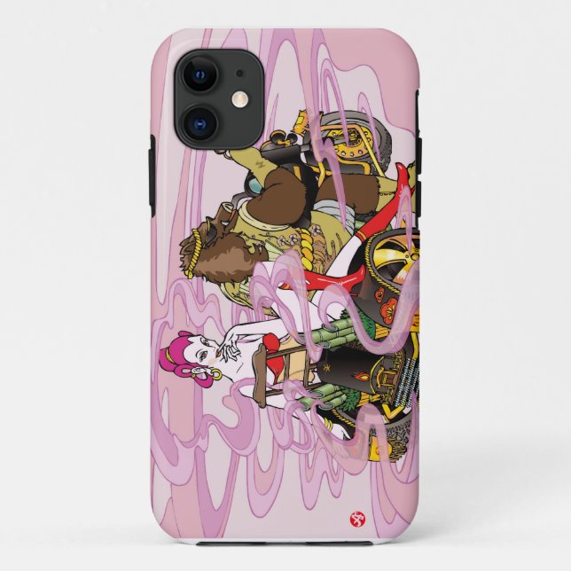 Wild boar Trike riders イノトライク Case-Mate iPhone Case (Back)