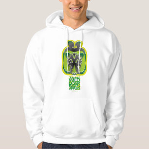WILD BOARD APPLES EATS MASANSER PIXELAT COLORS GRE HOODIE