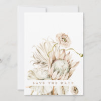 Wild Boho Protea Pampas Grass Wedding Faded Photo