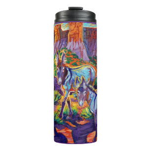 Wild Bray burro donkey mustang desert tumbler