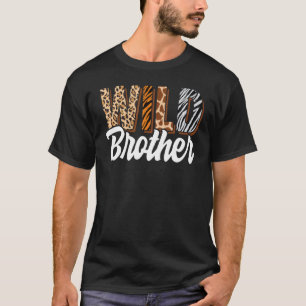 Wild Brother Zoo Born Two be Wild B day Safari Jun T-Shirt